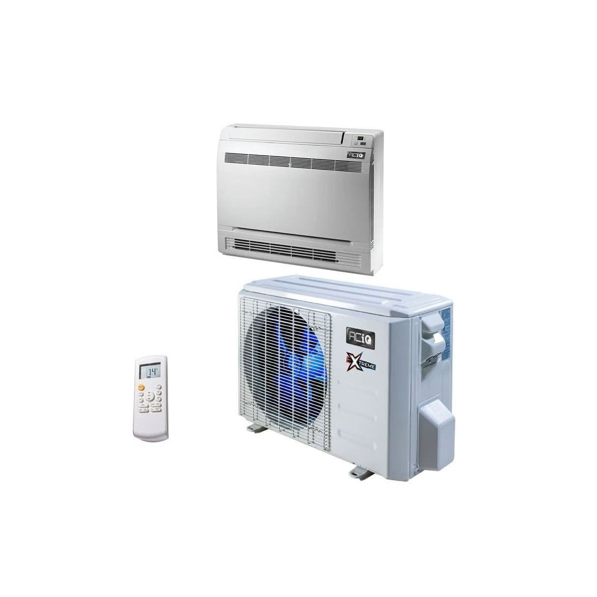 12,000 BTU 23 SEER ACiQ Single Zone Floor Mount Mini Split System | Extreme Series