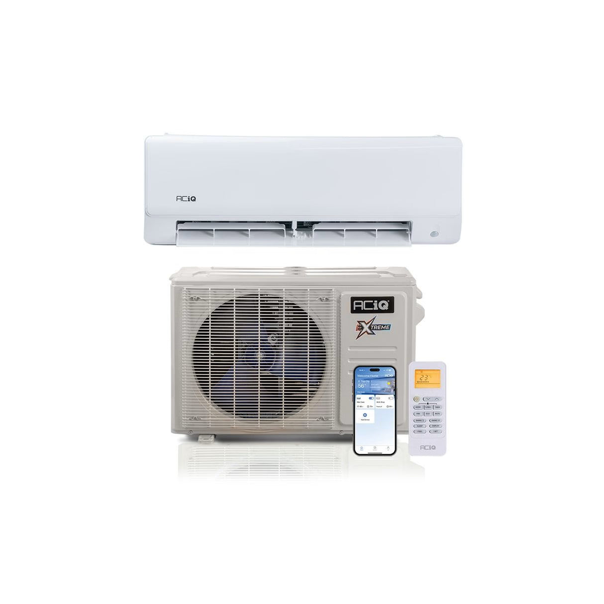 18,000 BTU 23 SEER ACiQ Single Zone Floor Mount Mini Split System | Extreme Series