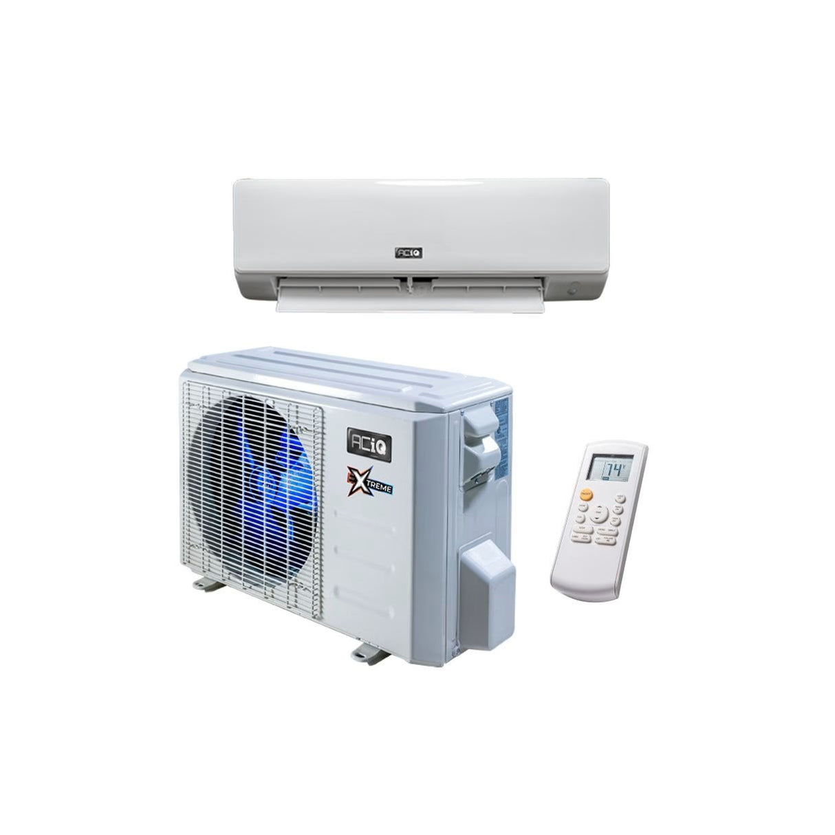 18,000 BTU 21.5 SEER ACiQ Extreme Series Single Zone Wall Mount Mini Split System - WiFi Enabled - R454B