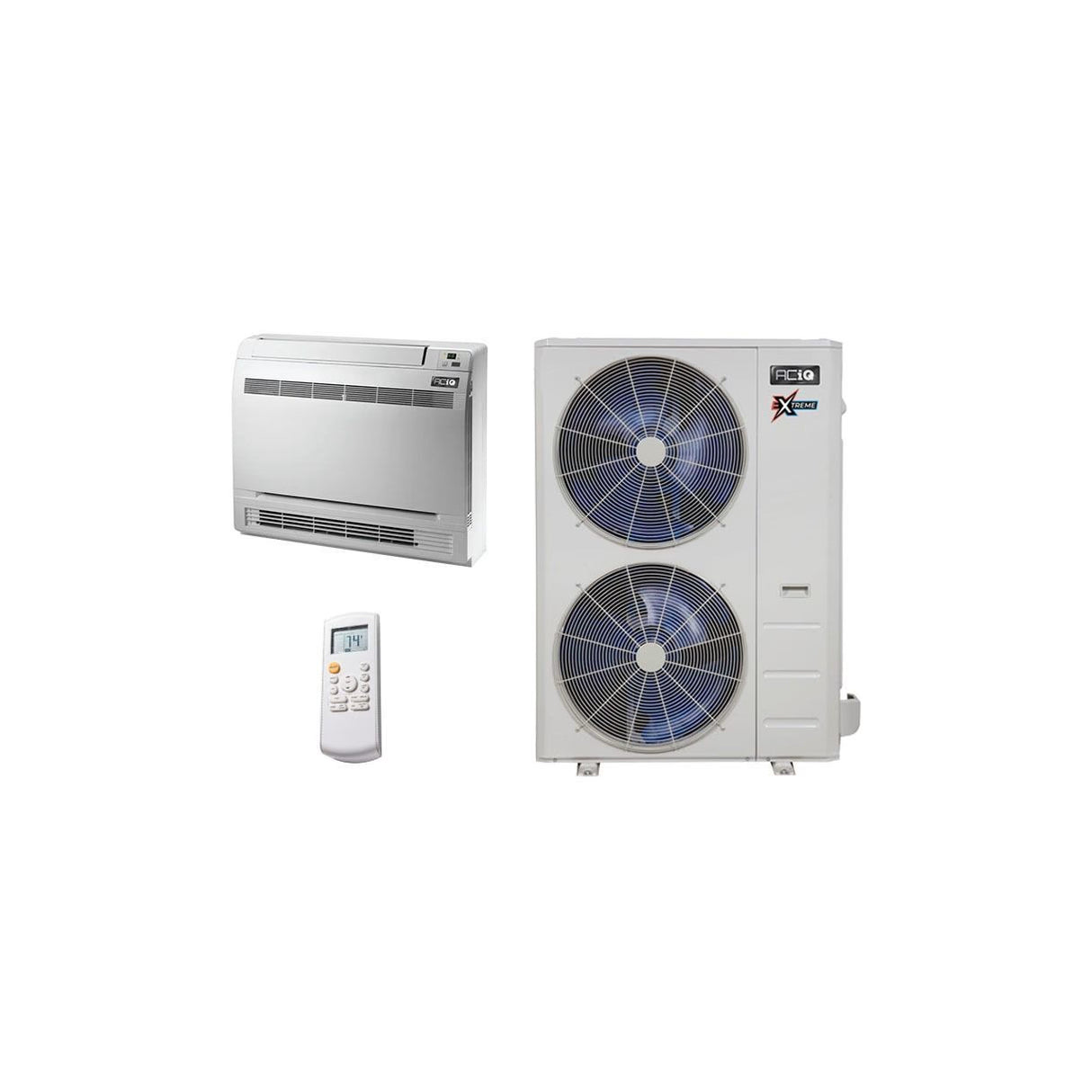 60,000 BTU 23 SEER ACiQ Single Zone Floor Mount Mini Split System | Extreme Series